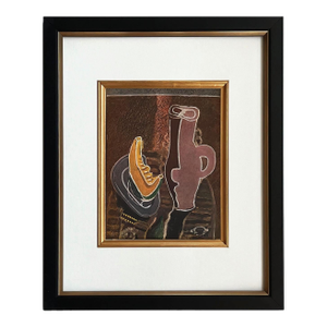 Braque 1946 La Tranche De Potiron 24 Framed