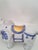 1970s Vintage 1970s Chinoiserie Large Glazed Ceramic Hand Painted Blue & White Elephants Figurines - a Pair For Sale - Image 5 of 8