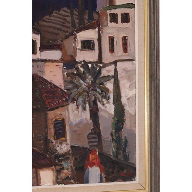 Eric Lo, Southern Street, 1960s, Oil on Canvas, Framed For Sale - Image 4 of 14