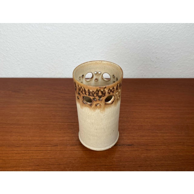 Beige Mid-Century Modern Danish Studio Pottery Vase from Stougaard Keramik, 1960s For Sale - Image 8 of 14