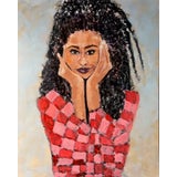 Amanda Gorman Original Painting by Sandy Welch For Sale