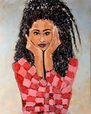 Amanda Gorman Original Painting by Sandy Welch