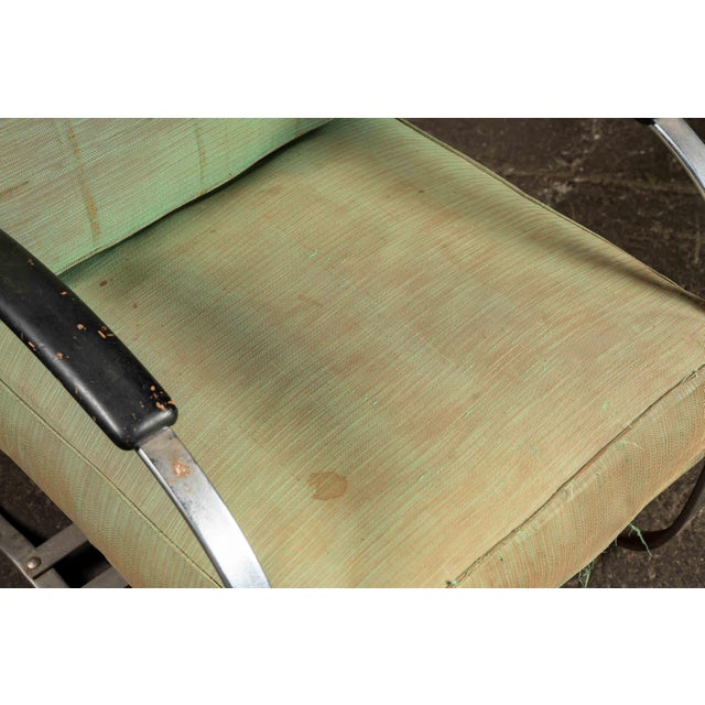 Vintage After-Wolfgang Hoffmann Chrome Springer Armchair For Sale - Image 9 of 14