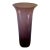 1960s Huge Blenko Amethyst Optic Art Glass Hand Blown Vase For Sale