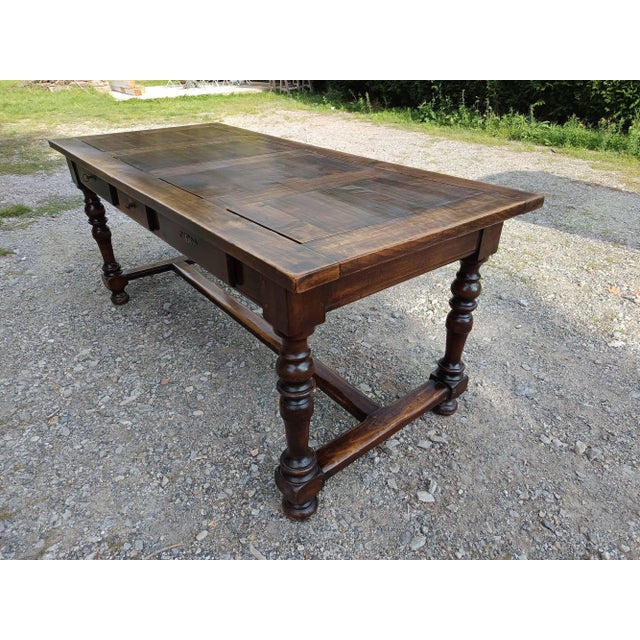 Beech Farmhouse Table, 1940s, in Good conditions. Designed 1920 to 1949