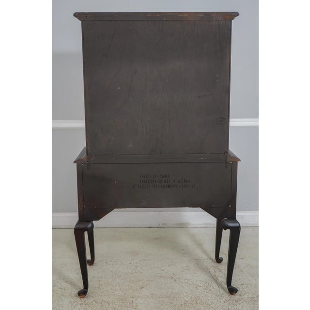 Thomasville Replicas Country Crackle Finish Highboy For Sale - Image 9 of 12