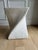 White Vintage Late 1970s / 1980s Postmodern Sculptural Twist Form Side Table or Pedestal in Plaster Finish For Sale - Image 8 of 10