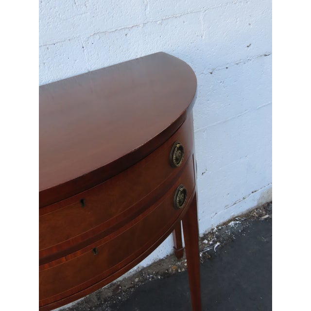 1940s Demilune Console Table Buffet Server 6562 For Sale - Image 17 of 18