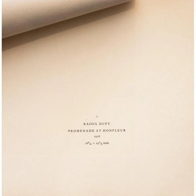 1940s 1940s After Raoul Dufy, "Promenade at Honfleur", First Edition Offset Lithograph For Sale - Image 5 of 8