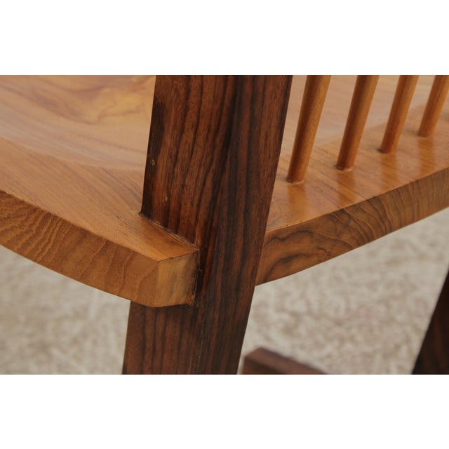 Set of 6 George Nakashima Style Conoid Dining Room Chairs For Sale - Image 17 of 18