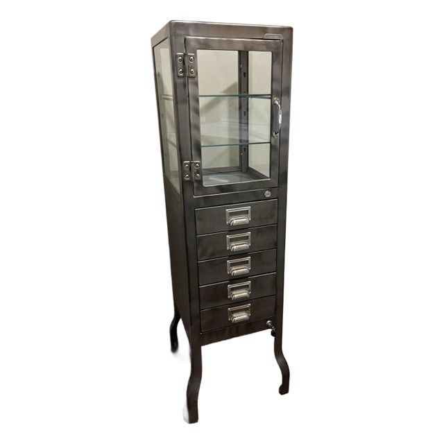 Restoration Hardware Pharmacy Cabinet Large For Sale