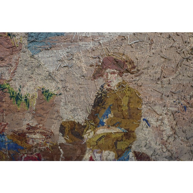Victorian Needlepoint Tapestry of Napoleon Bonaparte Crossing the Alps For Sale - Image 18 of 18