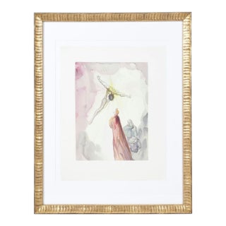 Salvador Dalí “L’Apparition Du Christ” Wood Engraving, Divine Comedy 1960s For Sale