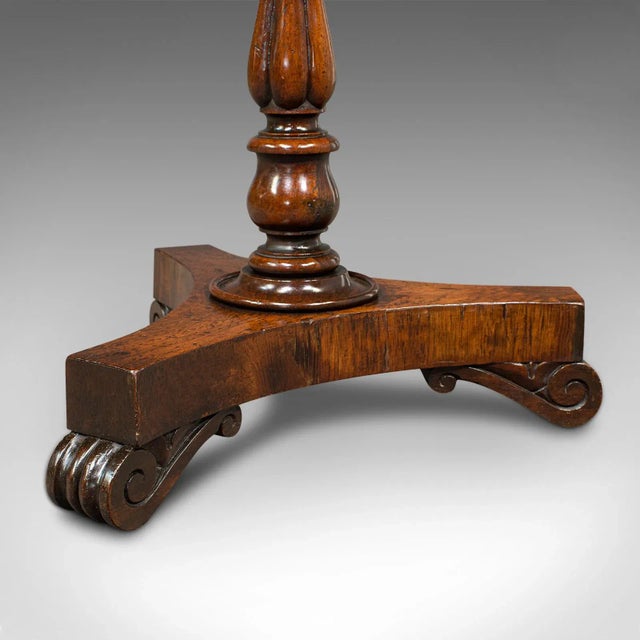 1820s Antique Regency English Adjustable Pole Screen For Sale - Image 12 of 13