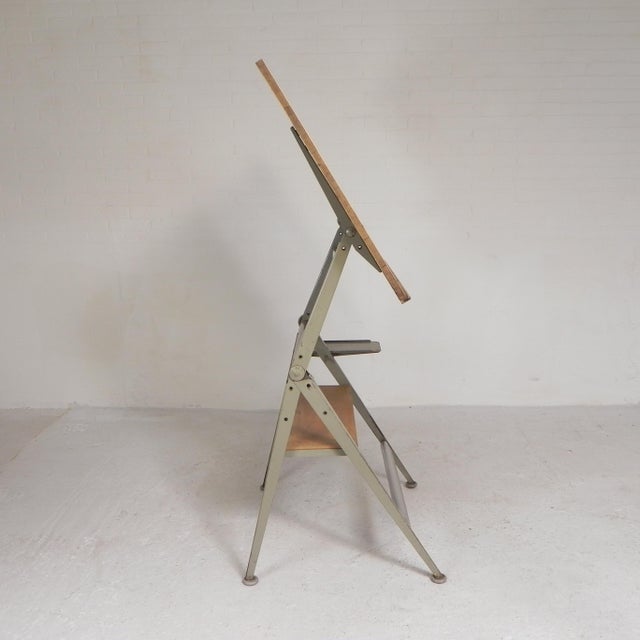 Gray Drawing Board by Wim Rietveld and Friso Kramer for Ahrend De Cirkel, 1959 For Sale - Image 8 of 18