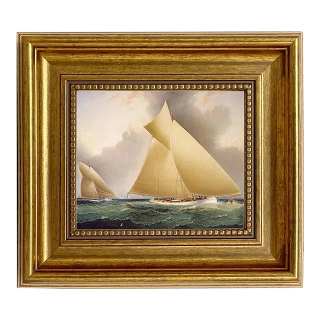 "Mayflower Leading Galatea" Contemporary Reproduction Print, Framed to 8.5x9.5" For Sale
