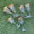 Glass 1980s Vintage Gilded Venetian Inspired Stemware Wine Glasses- Set of 6 For Sale - Image 7 of 8