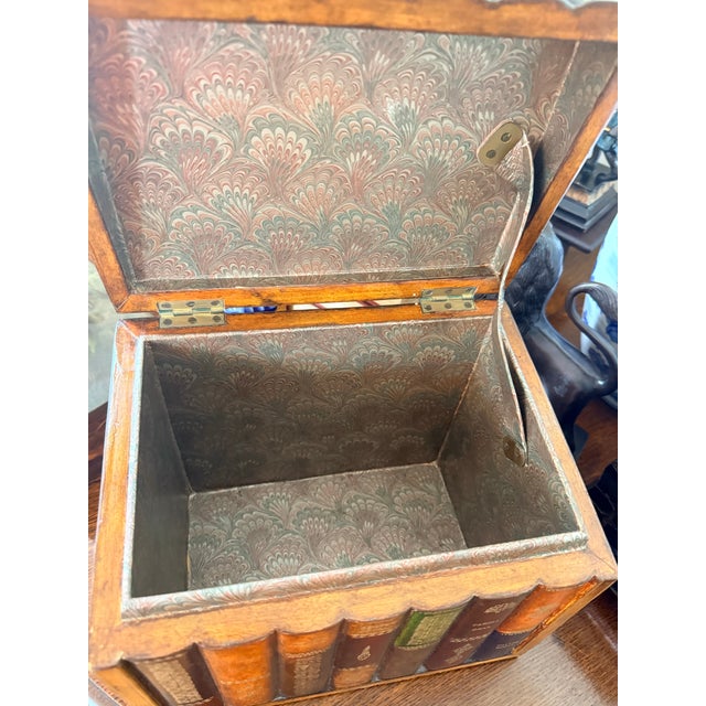 Maitland Smith Leather Covered Book Box For Sale In Savannah - Image 6 of 11