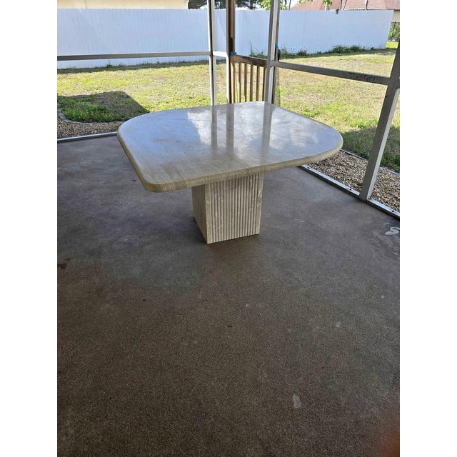 51"W x 51"D x 29"H The measurement across the longest diagonal is 70" We are showing renderings of the table with a...
