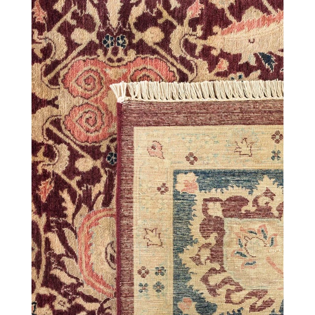 2010s Mogul Collection Hand-Knotted Area Rug - Red 8' 1" x 10' 4" For Sale - Image 5 of 9