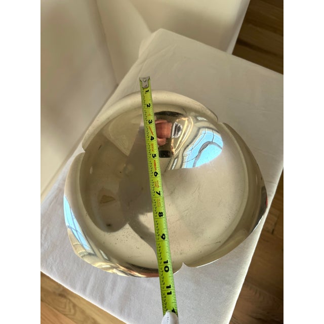 Silver 1950s Tiffany & Co. Makers Sterling Silver Platter, Petal Design, Model 23377 M For Sale - Image 8 of 9