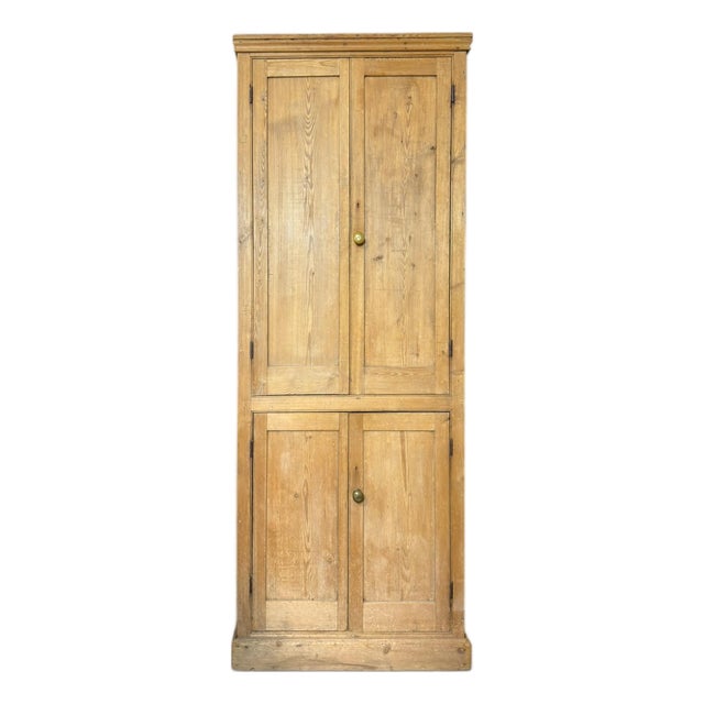 Antique Victorian Pine Pantry Cupboard For Sale