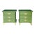 Late 20th Century Pair of Green Nightstand in Mid-Century Modern Style For Sale