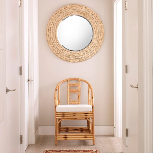 Lifestyle by JY Meadow Braided Seagrass Mirror For Sale In Los Angeles - Image 6 of 9