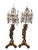 Late 19th Century Large Electrified Giltwood Candelabras with Putti, 1870s, Set of 2 For Sale - Image 5 of 15