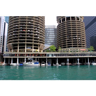 Marina City - Chicago River Photograph For Sale