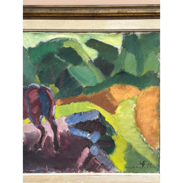 Harald Fredriksson, Häst II, 1950s, Oil Painting on Canvas, Framed For Sale - Image 9 of 18