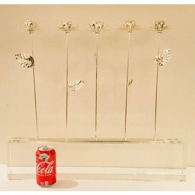 Modern Silver Booms on Crystal Sculpture For Sale - Image 4 of 5