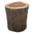 Blackened Stump Side Table For Sale