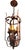 Early 20th Century Copper and Bronze Gilt Spanish Revival Lantern Chandelier For Sale - Image 9 of 12