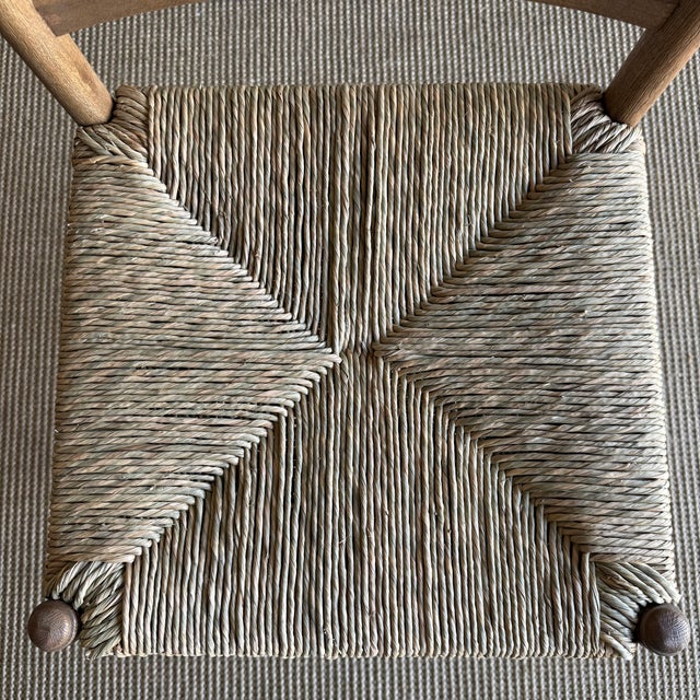 Textile Kalmar White Oak Counter Height Stool With Jute Seat in Warm Brown Finish For Sale - Image 7 of 7