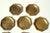 Mid-Century Modern 1960s - Octagonal Brass Coasters - Set of 8 - Vintage For Sale - Image 3 of 8