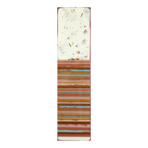 Sunspot 133 - Tall Modern Shiny Resin Minimalist Autumn Tone Abstract Original Artwork by Ricky Hunt