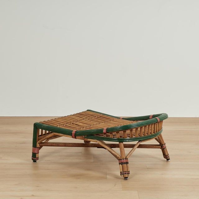 Four Piece Suite of Art Deco Rattan Porch Furniture For Sale - Image 12 of 18