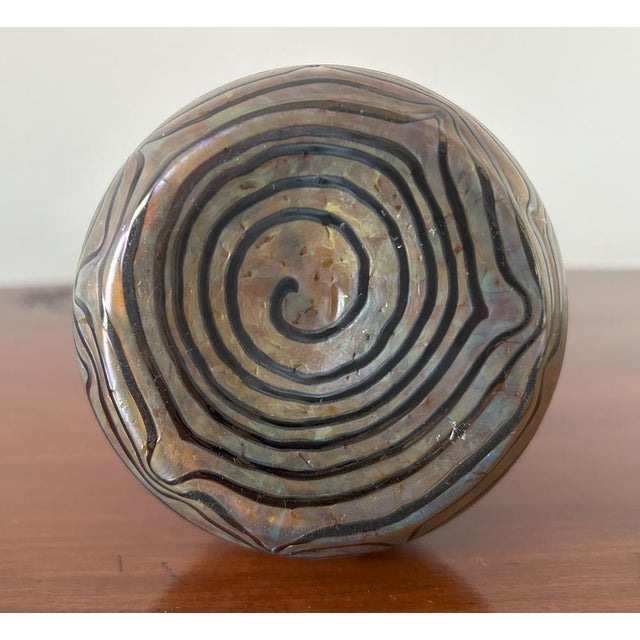 Brown Art Nouveau Glass Vase, 1890s For Sale - Image 8 of 18