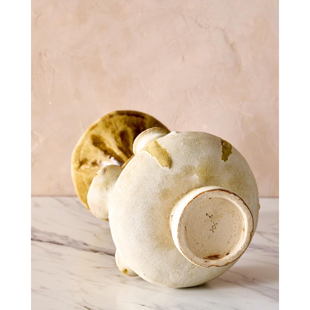 Handmade Mediterranean "Fig Vase 7" Glazed Stoneware by Canoa Lab for TRNK From Deriva Y Trampa Series For Sale - Image 10 of 10