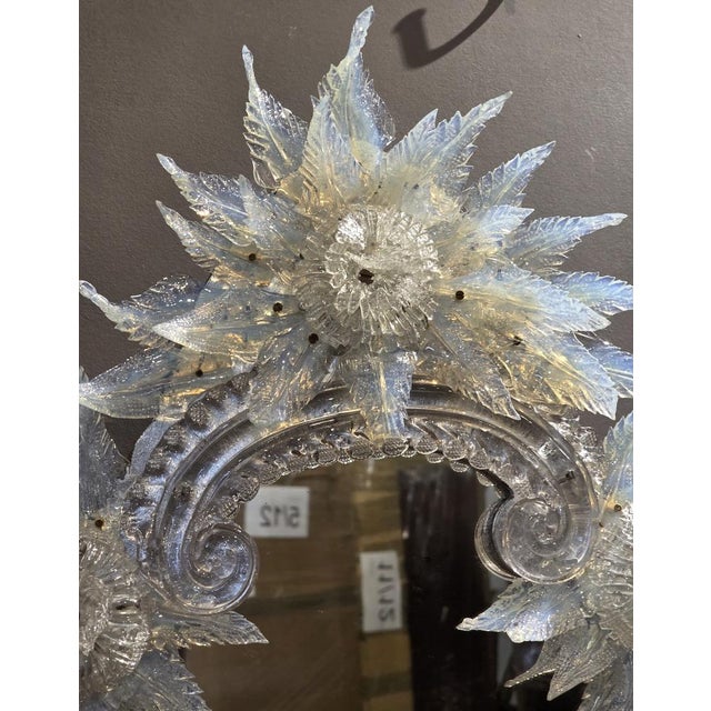 Venetian Mirror in Iridescent Glass, Late 19th Century For Sale - Image 10 of 14
