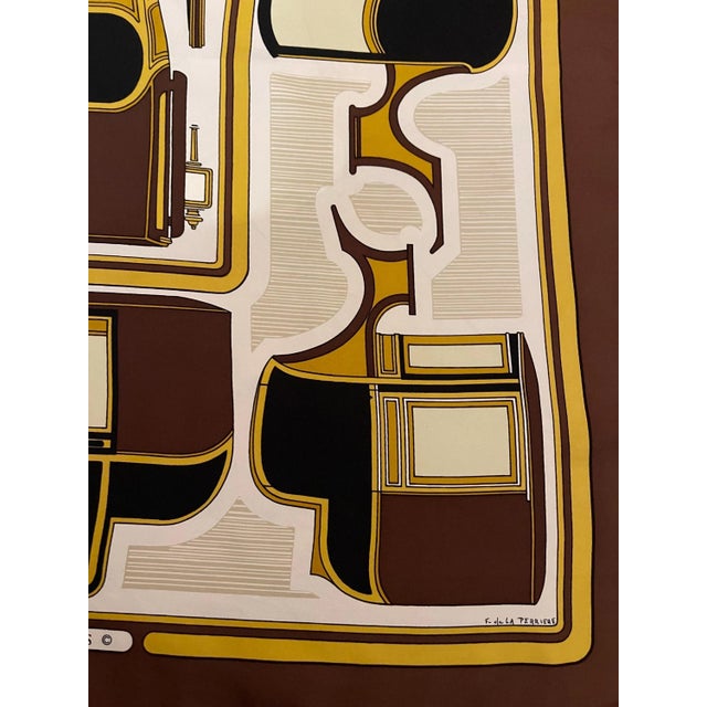 1970s Hermès Scarf “Les Coupés” 1970 For Sale - Image 5 of 9