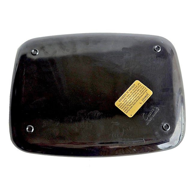 Mid 20th Century Couroc of Monterey Tray With Brass and Wood Inlay Mushrooms For Sale - Image 9 of 11