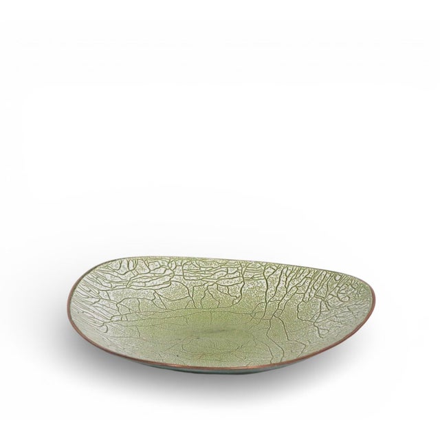 Mid 20th Century Enamel on Copper Dish Vide Poche For Sale - Image 4 of 9