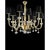 Contemporary transparent Chandelier in Murano Glass With “Rostrato” Cup full of gold leaf inside. Very luxury Chandelier...