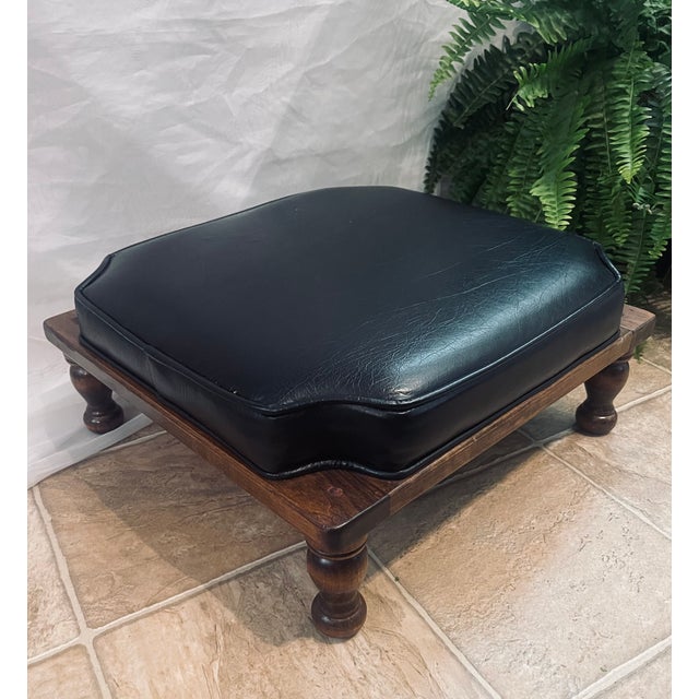 Mid-Century Modern Ethan Allen Stackable Foot Stool For Sale - Image 3 of 9