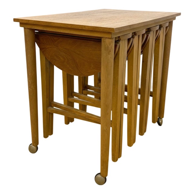 Vintage Nesting Tables from Paul Hundevad, Czech, 1960s, Set of 5 For Sale