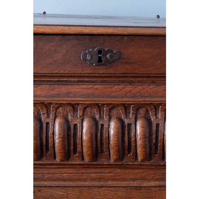 Wood French Renaissance Chest in Carved Oak, 1600s For Sale - Image 7 of 14