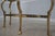 Labarge Labarge Brass & Glass Horse Head Demilune Console Table For Sale - Image 4 of 13