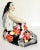 Ceramic 1960's Porcelain Figure of Woman in Floral Dress For Sale - Image 7 of 12